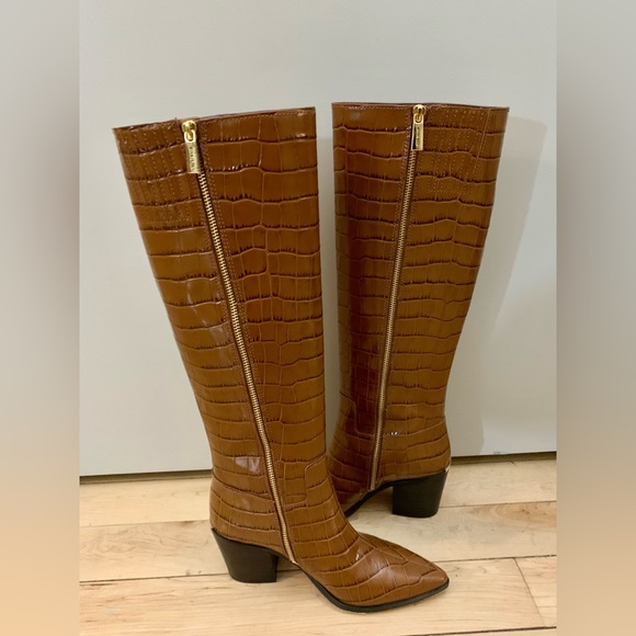 Michael Kors Croc Embossed Boots - Picture 5 of 7